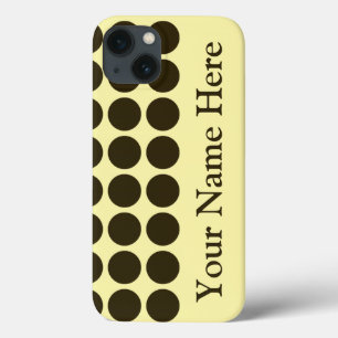 Café Mocha Cream Neutralt Dots med namn