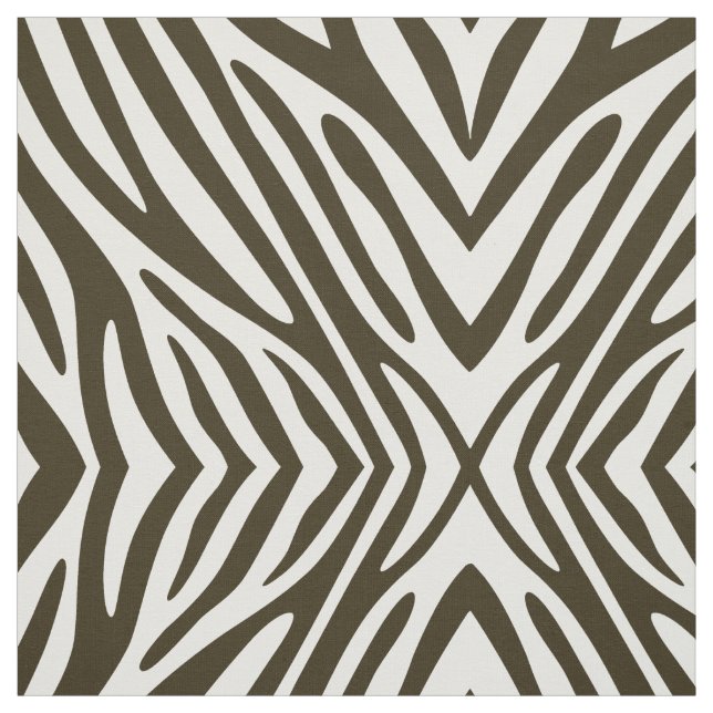 Café Mocha Neutralt Zebra Tyg (Provkarta)