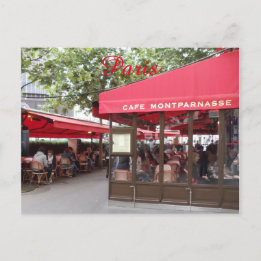 Cafe Montparnasse Paris, Frankrike, vykort för res