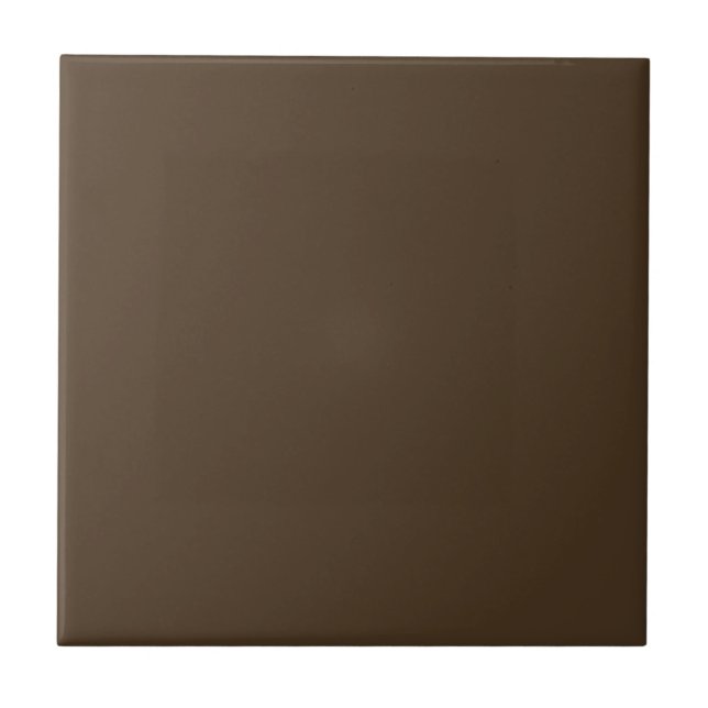 Café Noir Black Coffee Brown Solid Färg Tile Kakelplatta (Framsidan)