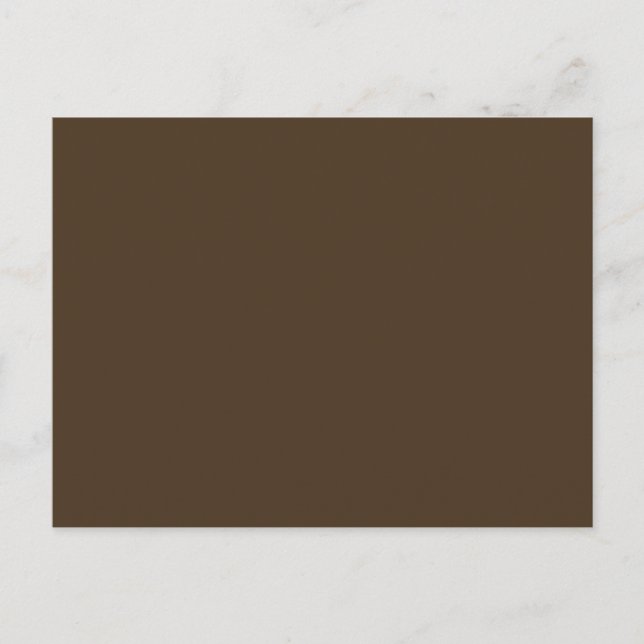 Café Noir Solid Färg Vykort (Framsida)