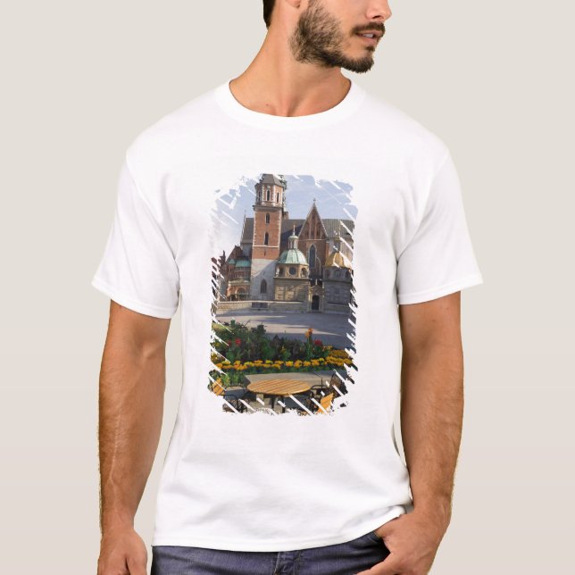 Cafe overlook Wawel Cathedral, Wawel Backe, T-shirt (Framsida)