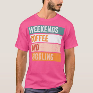 Café på helger och jonglering Roligt hobby T Shirt