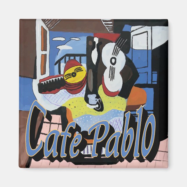 Cafe Pablo-kaffeställ Magnet (Framsidan)