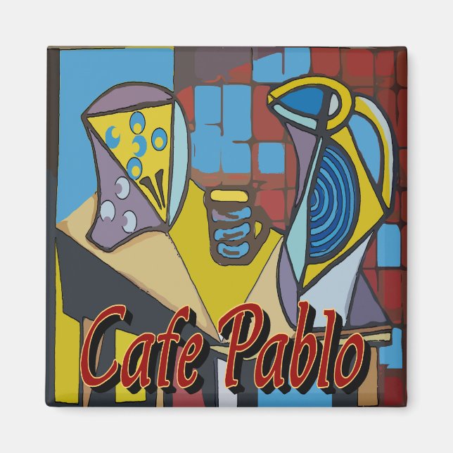 Cafe Pablo-kaffeställ Magnet (Framsidan)