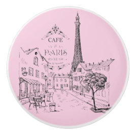 Cafe Paris Ceramic Knob Knopp
