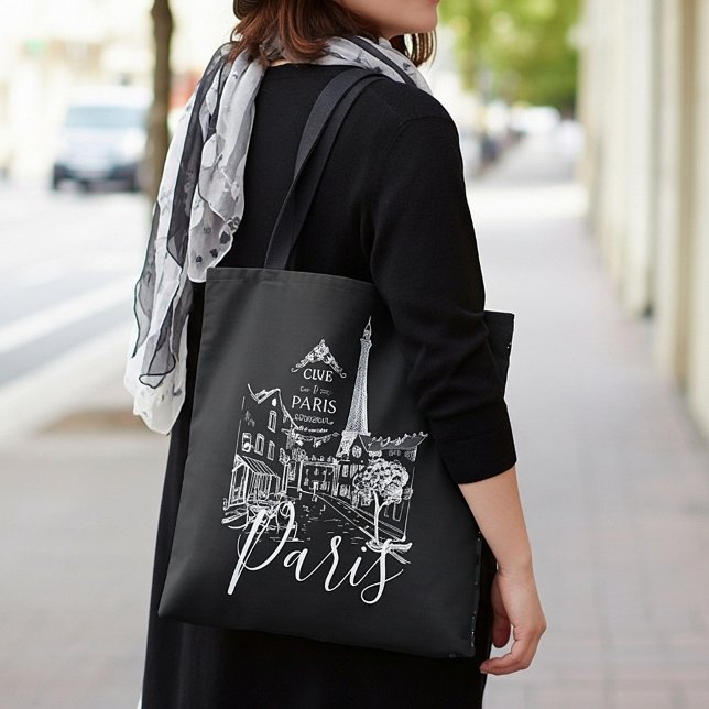 Cafe Paris Handväskor Tygkasse (Skapare uppladdad)