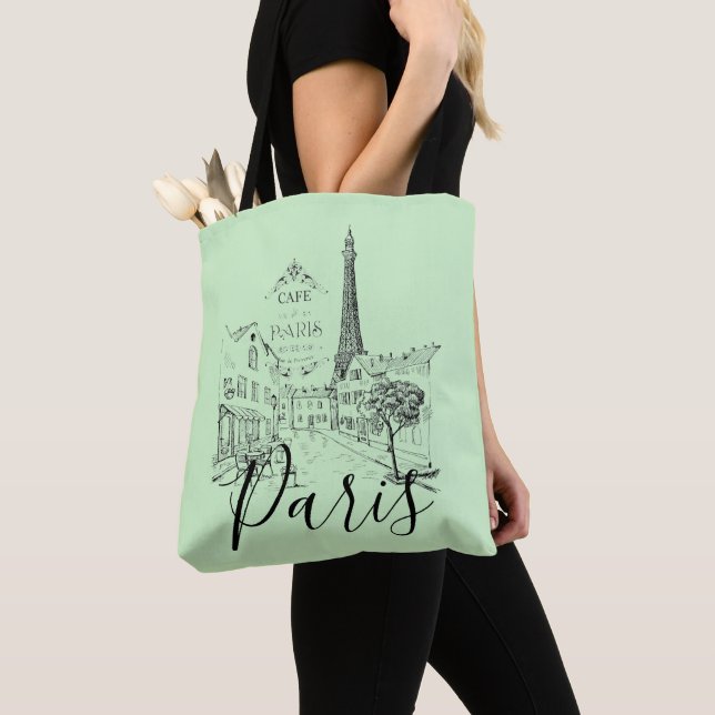 Cafe Paris Handväskor Tygkasse (Närbild)