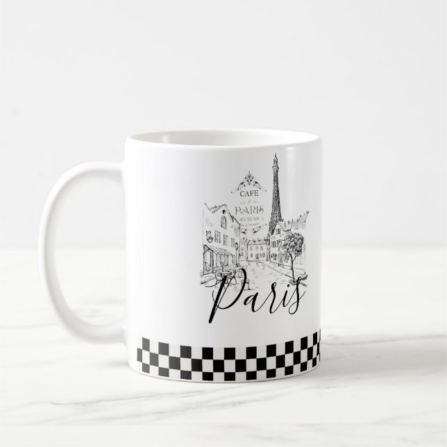 Cafe Paris   Kaffe Mugg (Vänster)