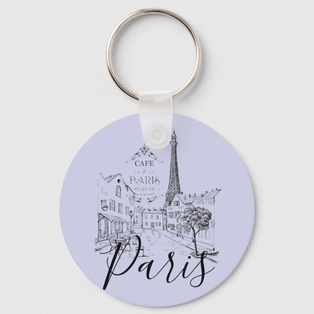 Cafe Paris Keychain Nyckelring (Framsida)