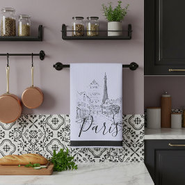 Cafe Paris Kitchen Towel Kökshandduk