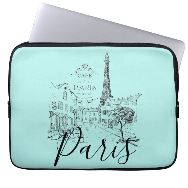 Cafe Paris  Laptopfodral Laptop Fodral (Framsidan)