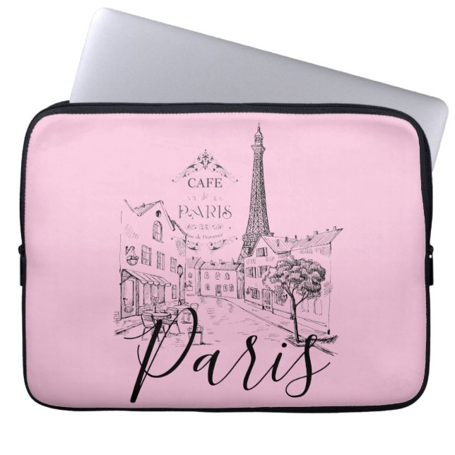 Cafe Paris  Laptopfodral Laptop Fodral (Framsidan)