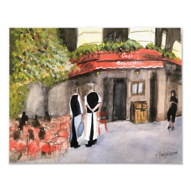 CAFE PARIS Photo Print Fototryck (Framsidan)