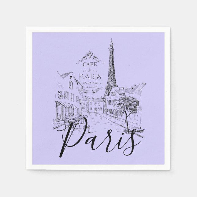 Cafe Paris Servetter (Framsidan)