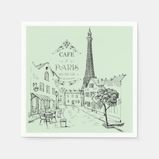 Cafe Paris servetter (Framsidan)