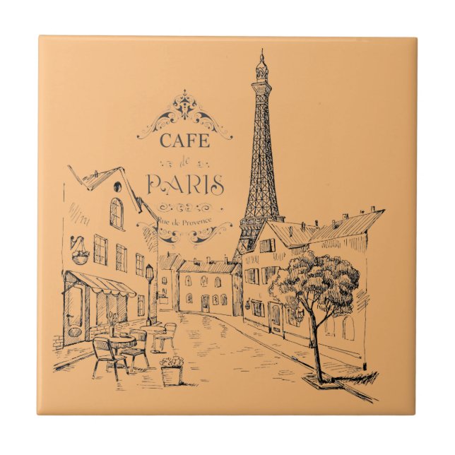 Cafe Paris Tile Kakelplatta (Framsidan)