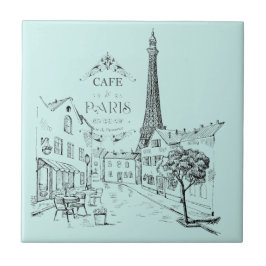 Cafe Paris Tile Kakelplatta