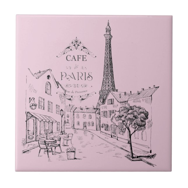 Cafe Paris Tile Kakelplatta (Framsidan)