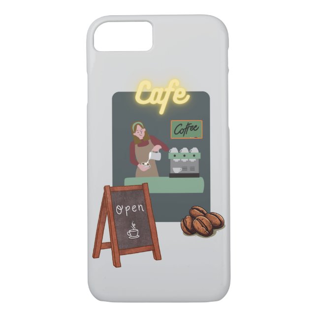 Cafe phone case Case-Mate iPhone skal (Baksida)