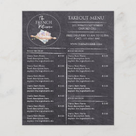 Cafe Pkonserie Bakery Business Takeaway Menu
