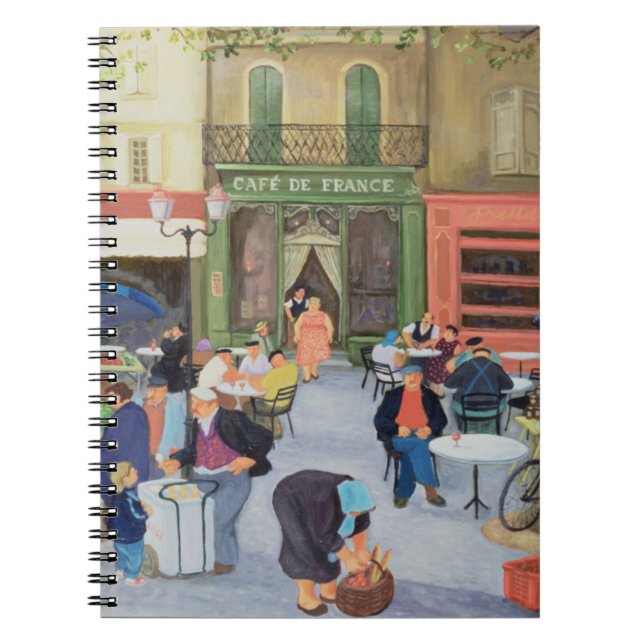 Cafe Provence Anteckningsbok Med Spiral (Framsidan)
