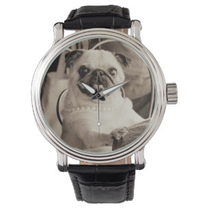 Cafe Pug Armbandsur