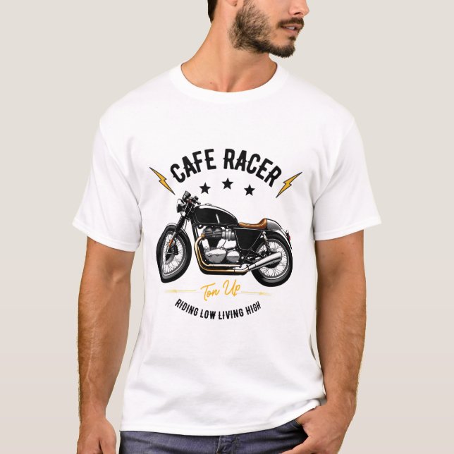 Cafe Racer 12 T Shirt (Framsida)