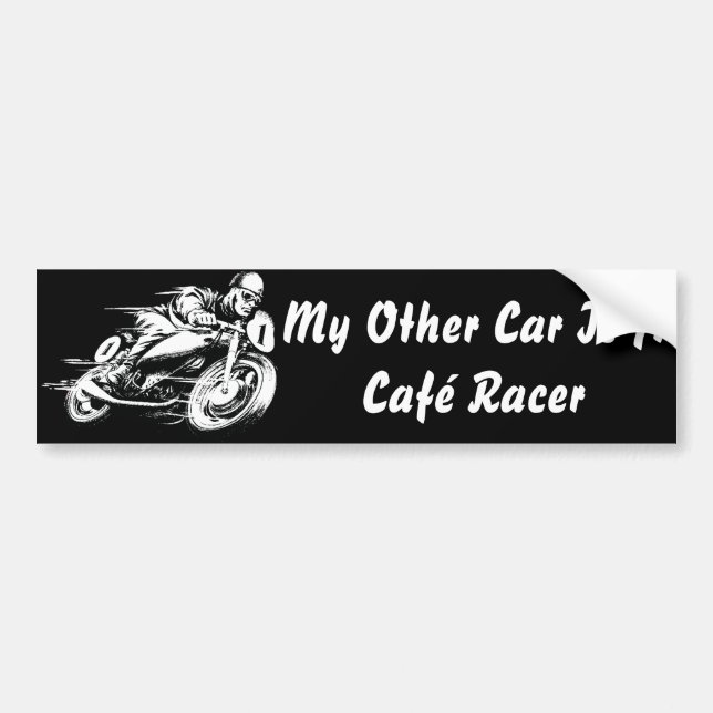 Café Racer Bildekal (Framsidan)