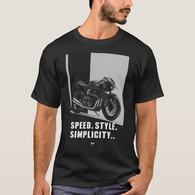 Café Racer Coola T Shirt (Framsida)