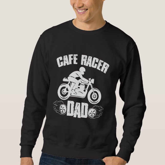 Cafe Racer Motorcle 125 Cafe Racer Bench Anpassnin Lång Ärmad Tröja (Framsida)