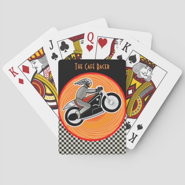Café Racer (Poker Deck) Spel Kort (Baksidan)