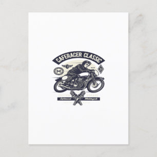 Cafe Racer Rider Classic Vykort