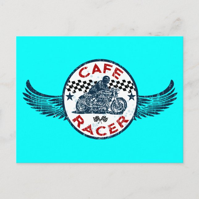 Cafe racer vykort (Framsida)