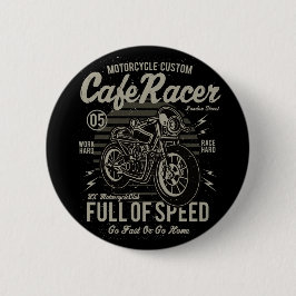 Cafe Racer Work Hard Tävling Hard Go Fast eller Go Knapp