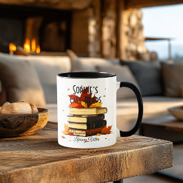 Café Reads - Pumpkin Spice & Literary Vibes Mugg