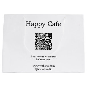 Cafe restaurang skanna för att se meny beställ QR