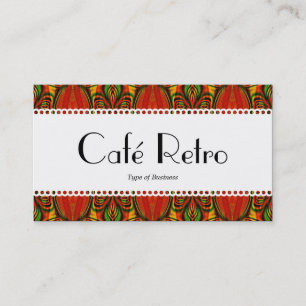 Café Retro (Scalloped) Visitkort