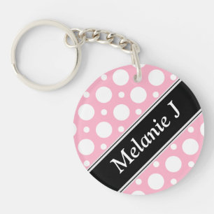 Cafe Rosa Assorted Polka dots Acrylic Keychain