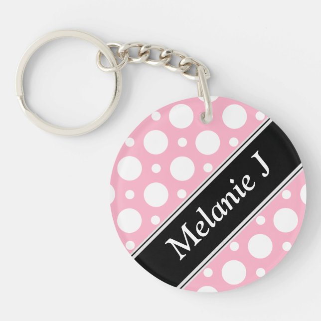 Cafe Rosa Assorted Polka dots Acrylic Keychain (Framsidan)
