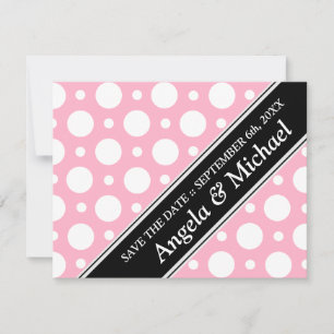 Cafe Rosa Assorterad Polka dots Spara datum Datumet