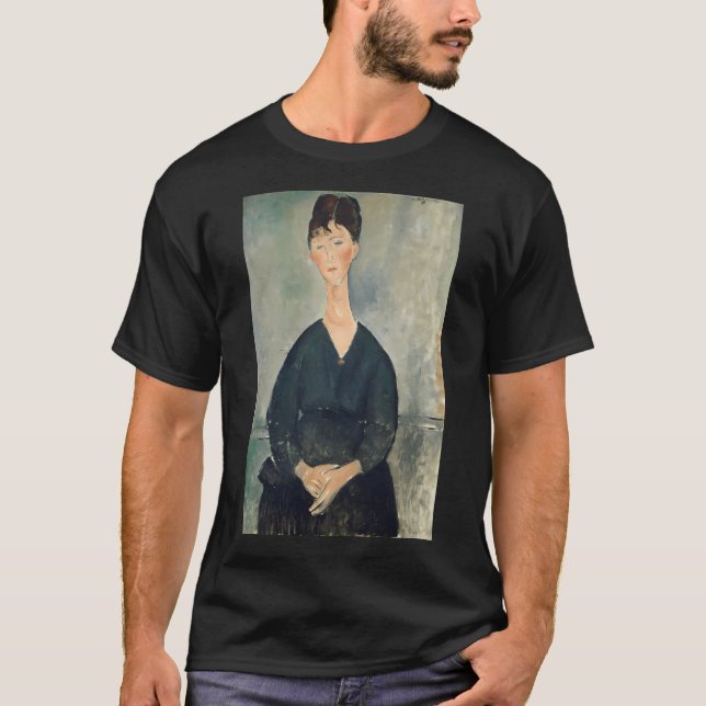 Cafe Singer av Amedeo Modigliani T Shirt (Framsida)