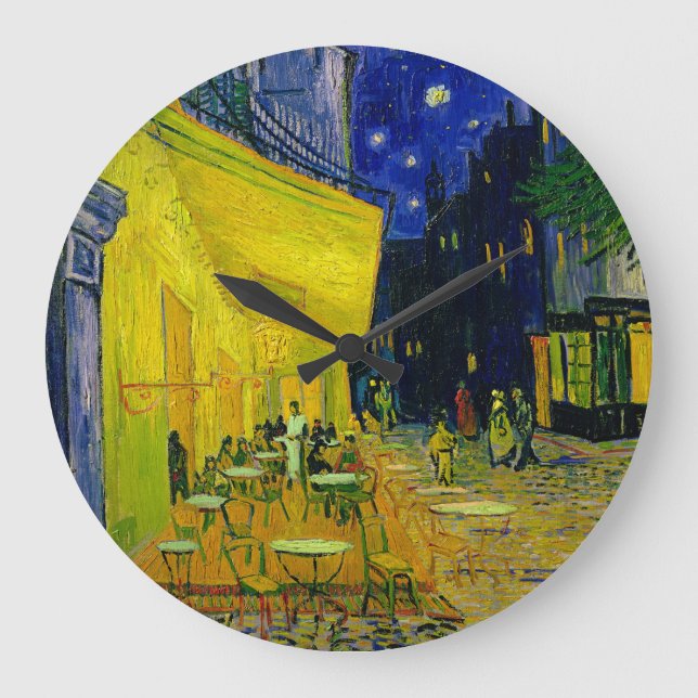 Cafe Terrace Arles, Place du Forum, 1888 Stor Klocka (Framsida)