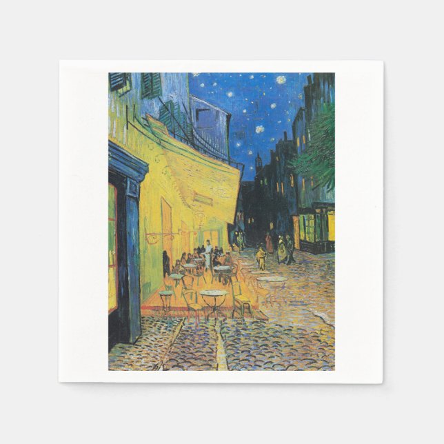 Cafe Terrace at Night 1888 by Vincent van Gogh Pappersservett (Framsidan)