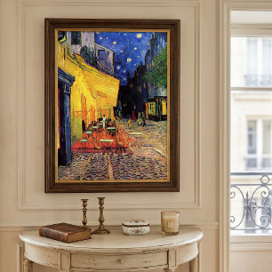 Cafe Terrace at Night av Vincent van Gogh Poster