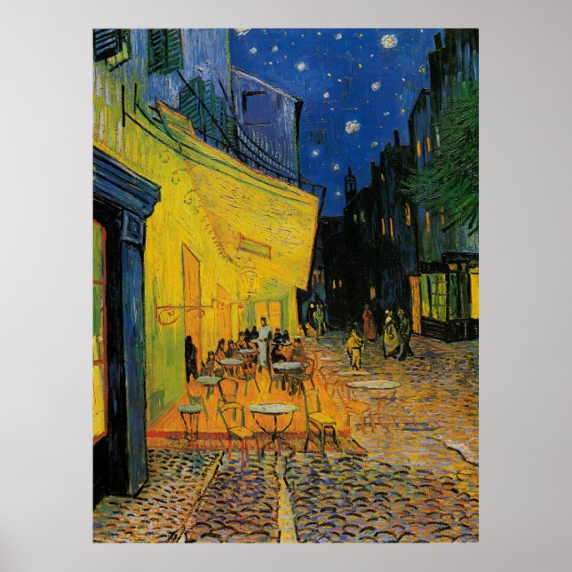 Cafe Terrace At Night Poster (Framsidan)