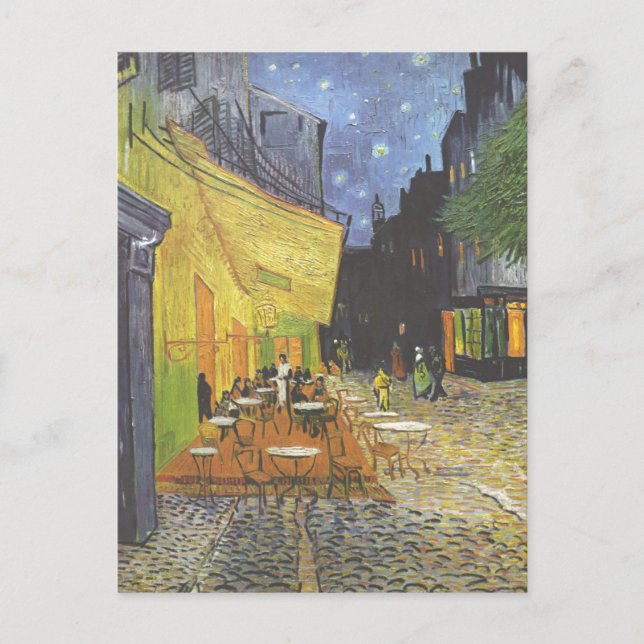 Cafe Terrace at Night Van Gogh Vykort (Framsida)
