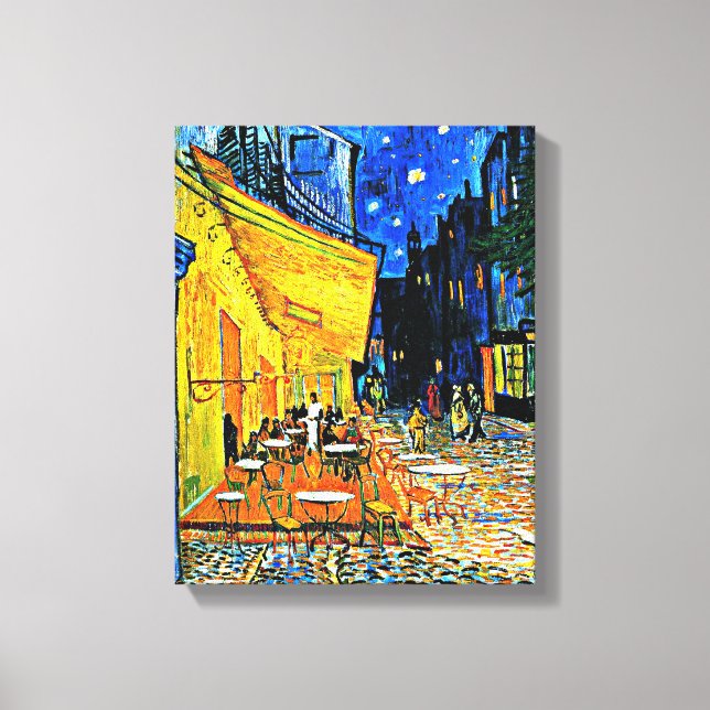 Cafe Terrace av Vincent van Gogh Canvastryck (Framsida)