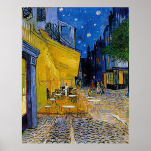 Cafe Terrace av Vincent van Gogh Poster