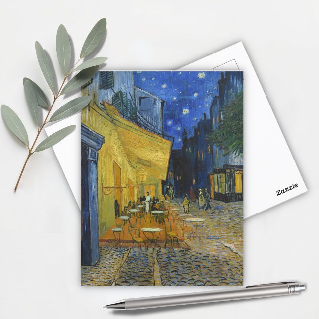 Café Terrace av Vincent Van Gogh Vykort (Skapare uppladdad)